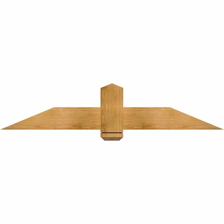 Ekena Millwork Eugene Rough Sawn Timber Gable Bracket, Western Red Cedar, 60"W x 12"H x 4"D x 6"F, 5/12 Pitch GBW060X12X0406EUG00RWR
